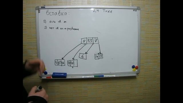 Вставка в 2,4 дерево смотреть онлайн