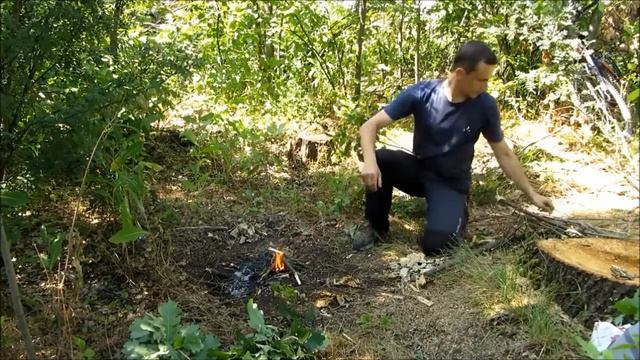 Отвар из коры дуба в походных условиях Готовим лекарства из лекарственных растений #корадуба смотреть онлайн