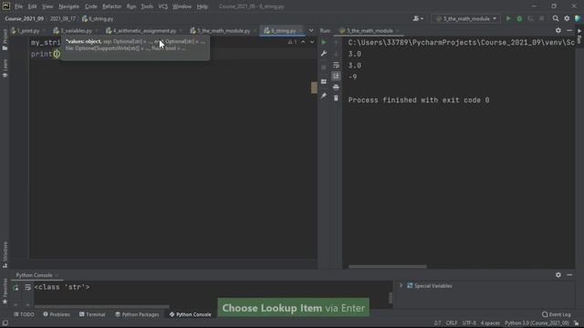 4 Встроенные типы данных (строки, числа) и переменные в Python смотреть онлайн