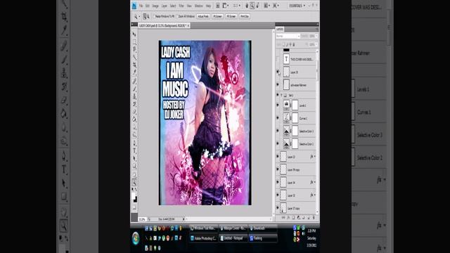 Lady Cash - I Am Music [Hosted By DJ Joker] - PHOTOSHOP MIXTAPE COVER TUTORIAL - ROYAL X DESIGNZ смотреть онлайн