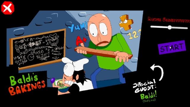 Getting P rank in Baldi's Basics X Pizza Tower! смотреть онлайн
