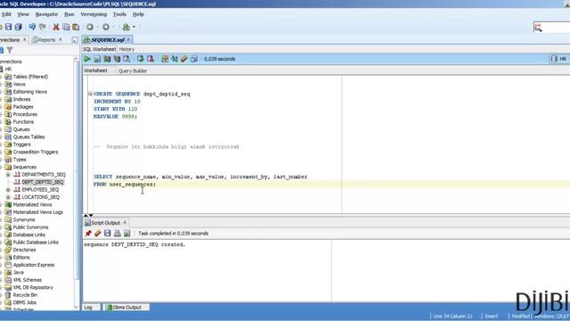 Oracle SEQUENCE смотреть онлайн