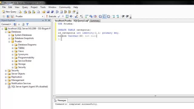 Crear Tablas con llave Primaria SQL SERVER 2005 смотреть онлайн