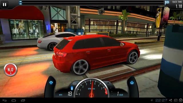 Audi rs3 Sport vs Bentley Continental GT v8 CSR Racing Game. смотреть онлайн