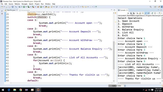 How to create Banking system in Core Java смотреть онлайн