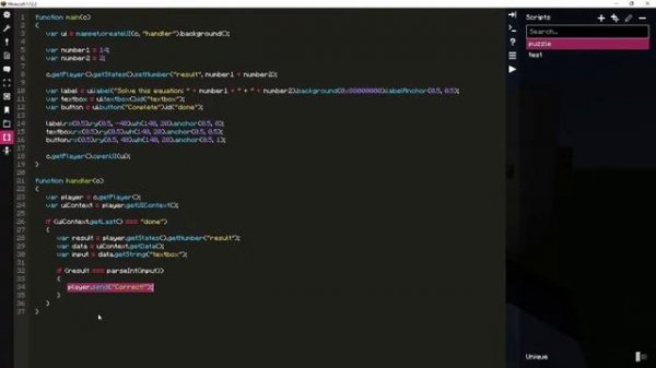Mappet scripts stream