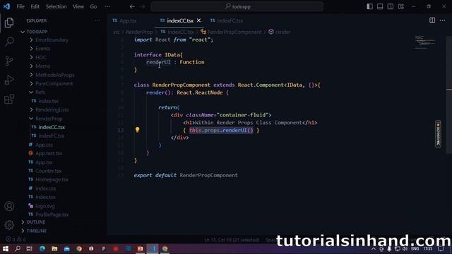 Render Props in React | render props in react example #viral #viralvideo #reacttutorial смотреть онлайн