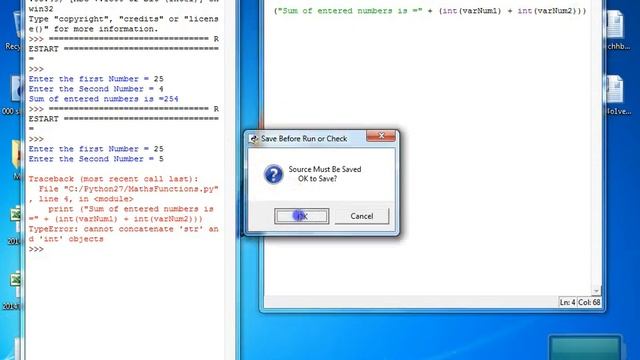 Python Tutorial 005 -Basic Math Operations and Modulo смотреть онлайн