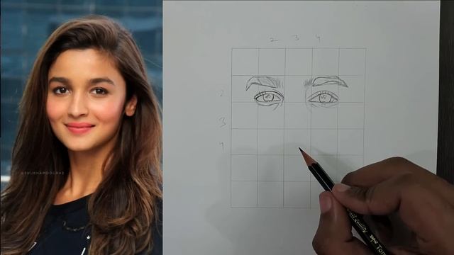 How to draw Alia Bhatt Step by Step // full Sketch Outline Tutorial for Beginners смотреть онлайн