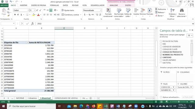 SESIÓN EN LINEA 4 PARTE 2 EXCEL 21/04/21 смотреть онлайн