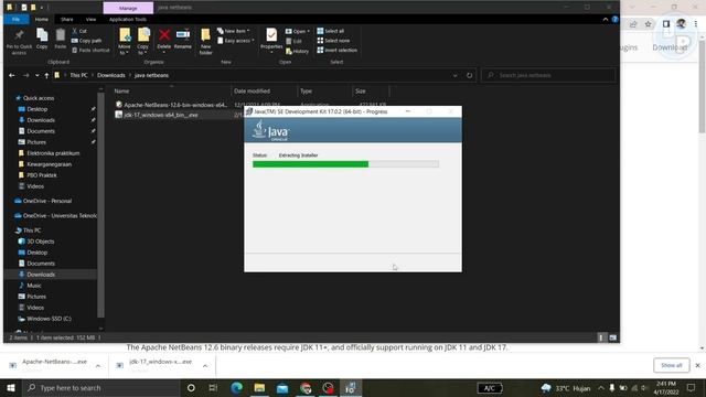 Cara Menginstal JAVA di Apache Netbeans смотреть онлайн