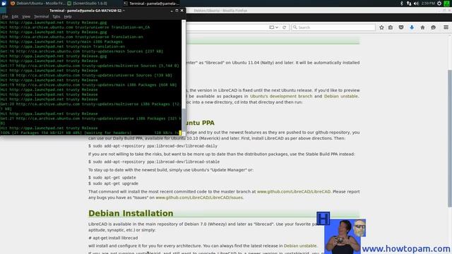 LibreCAD 2D install on Linux Ubuntu - drawing for Professionals смотреть онлайн