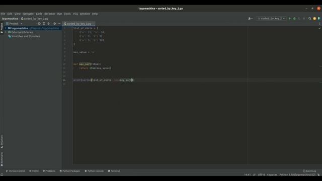 Сортировка словарей и списков по ключу в Python смотреть онлайн