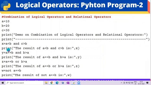Python Programming - For Every Beginners: Lecture-10. Basic Operators | Logical Operators смотреть онлайн