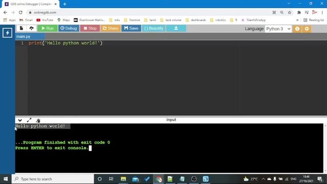 Python Simple Print Statement | Tamil смотреть онлайн