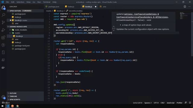 Coding NodeJS APIs (pt 3) - Learn how to build APIs with NodeJS & AWS смотреть онлайн