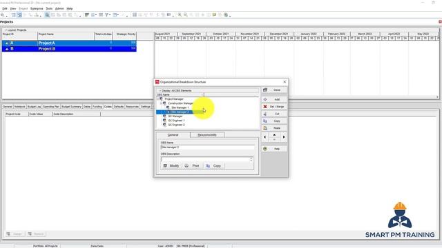2. Organizational Breakdown Structure (OBS) in Primavera P6 смотреть онлайн