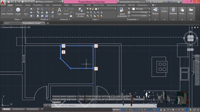 AutoCAD 2016, Amueblando baño, diseño de jacuzzi, curso completo en español, ap 4.6.a. смотреть онлайн