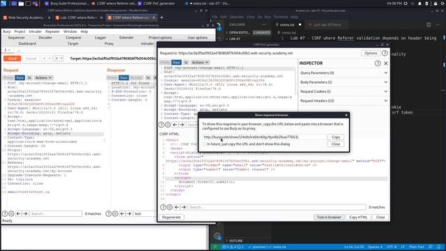 CSRF - Lab #7 CSRF where Referer validation depends on header being present | Short Version смотреть онлайн