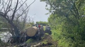 Трактор т 74 тянет трактор и 150
