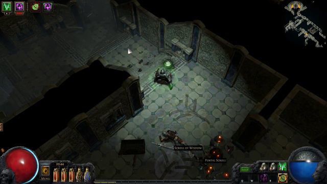 Path of Exile: Poison-Bladefall trapper build, T10 Chateau double boss смотреть онлайн