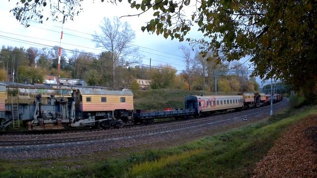 Капитальный ремонт жд пути (перегон Латышская-Нара. Общий вид путей техники) 24.09.2019 смотреть онлайн