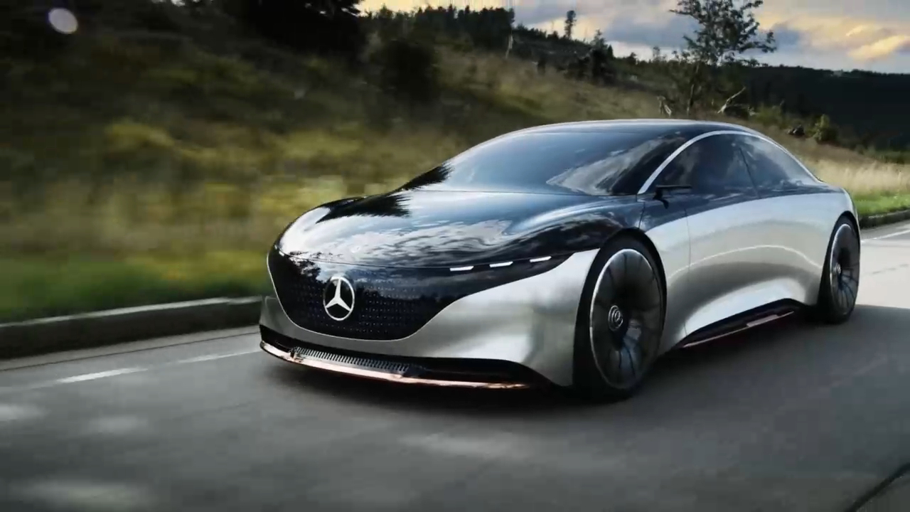 Концепт электромобиля Mercedes-Benz Vision EQS смотреть онлайн