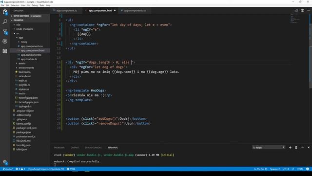Kurs Angular dla każdego -Wyświetlanie danych *ngIf; then; else #26 смотреть онлайн
