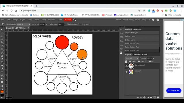 Photopea Digital Color Wheel Demo смотреть онлайн