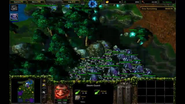 Warcraft III Night Elf Campaign Final Level - How to Easily Win on Hard Difficulty смотреть онлайн