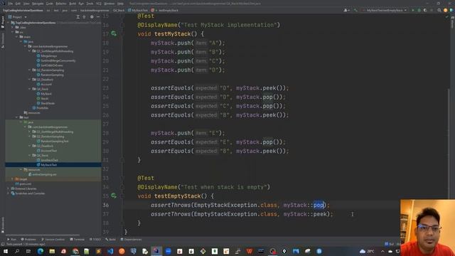 20 - Java Stack Follow Up 1 - SOLUTION - Unit Test Code Demo смотреть онлайн