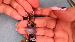 Переделка украшений для Людмилы. Часть II. Аметист и цитрин