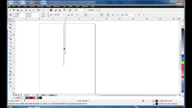 CorelDraw in Urdu Class 17 | 2 Point Line Tool in CorelDraw | Learn CorelDraw in urdu hindi смотреть онлайн