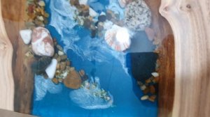 Слэб карагача. Стол из массива карагача с рекой из эпоксидной смолы. Стол лофт. Стол река