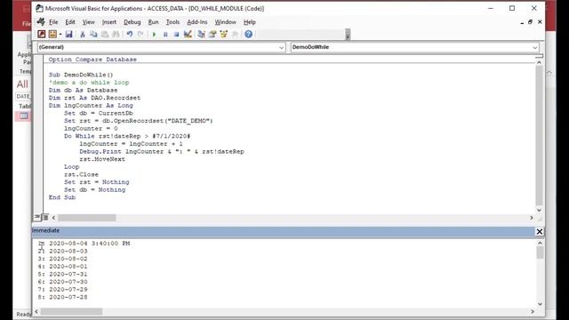 How to Use a Do While Loop in MS Access VBA смотреть онлайн