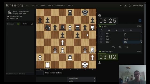 Rapid Chess Game 98 Vienna Gambit, Modern Variation смотреть онлайн
