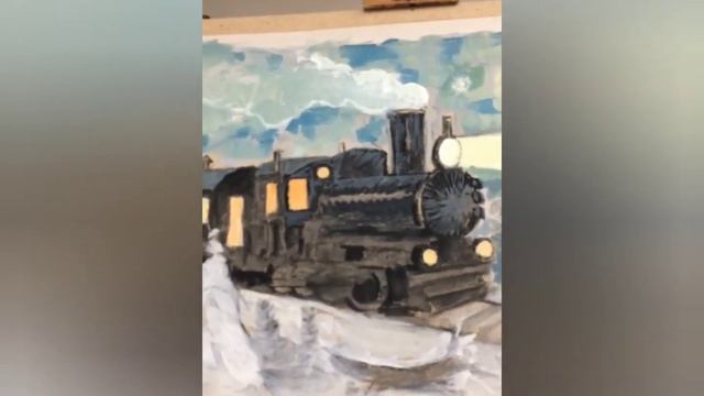 рисуем гуашью " Мы рисуем паровоз" 2023 год смотреть онлайн