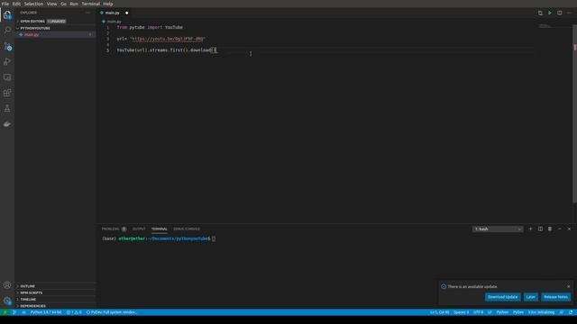 How to download YoutubeVideos in python смотреть онлайн