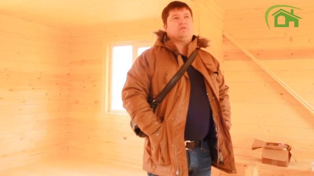 Брусовой дом 6х9 построенный ||| СК Дачник пос. Пчевжа смотреть онлайн