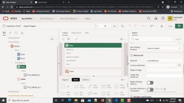Print custom PDF Report Using PLSQL Dynamic Region in Oracle Apex 20 1