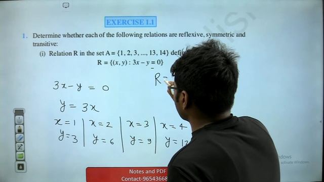 Chapter-1 Relation and Functions I Class 12 Maths I Exercise 1.1 I Session 2021-22 Safal Prime Batc смотреть онлайн