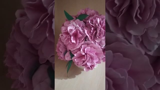 Светильник "Букет пионов" из фоамирана #светильник #фоамиран смотреть онлайн