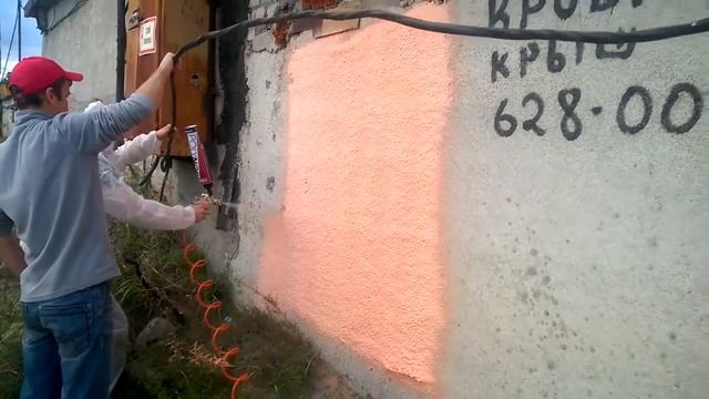 ППУ POLYNOR ПОЛИНОР через краскопульт Второй тест и другой краскопульт 'Voylet 1 7мм' смотреть онлайн