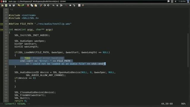 #2 Audio Programming Tutorial: Simple WAV Player смотреть онлайн