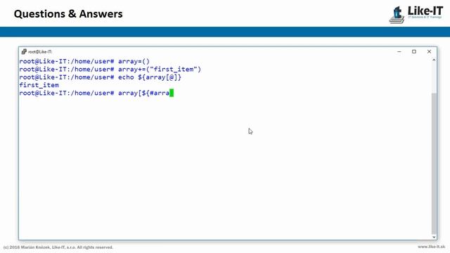 bash how to add to array смотреть онлайн