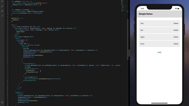 React Native | Simple Note app With Async Storage Part 7 смотреть онлайн