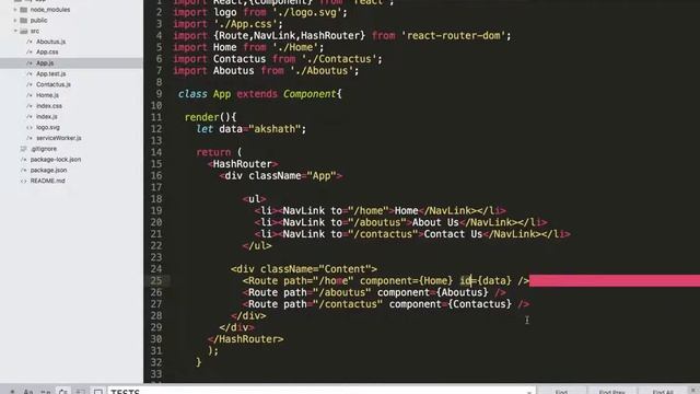 Learn React Js Basic Routing Tutorials Part 3 | Props | aks programming смотреть онлайн