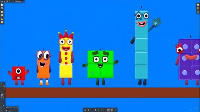 Numberblocks vs PAW Patrol Puzzle Tetris Game ASMR SPACE! The Floor is LAVA by Algodoo смотреть онлайн