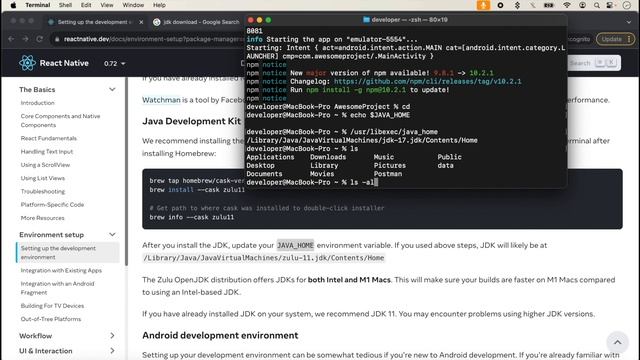 React-Native Android-Setup in Mac-OS Sonoma(With Android Studio)------2023 смотреть онлайн