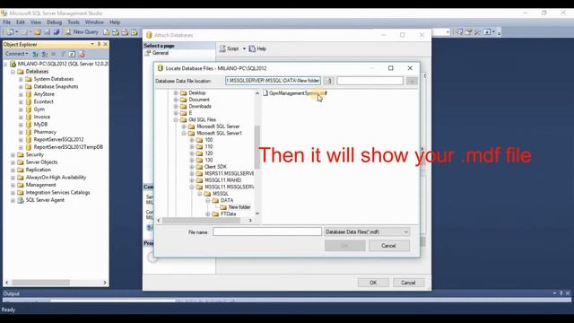 How to restoring Database using mdf & ldf files in SQL Server 2014 смотреть онлайн